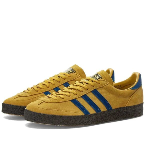 Adidas Elland SPZL 6 US 5.5 UK Spice Yellow Ash Blue SS20 Spezial Leeds United - Picture 1 of 10